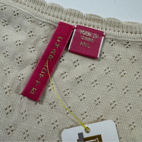 Charlotte Tarantola Beaded Bolero Cardigan Floral Silk - Picture 5 of 7